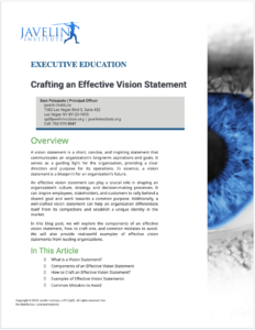 Crafting an Effective Vision Statement_White Paper