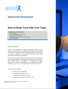 JI_WHITE PAPER_3_How to Build Trust with Your Team